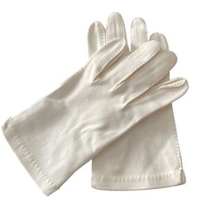 Vintage wear right gloves white 100% cotton women’s size 7 1/2